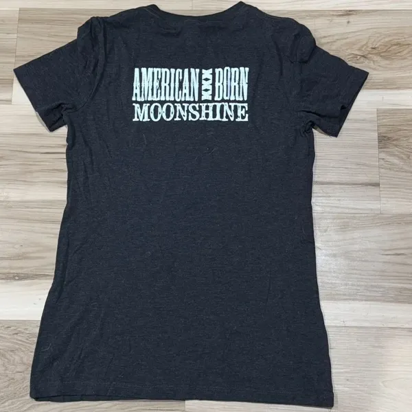 American Moonshiner Bootlegger Short Sleeve Tee Shirt Women’s Large - Image 2