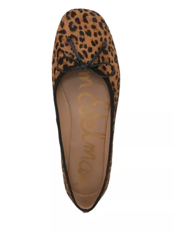 Sam Edelman Women's Alie Animal Print Calf Hair Ballet Flats - Image 2