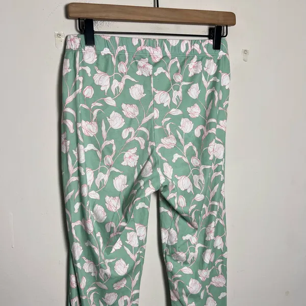 LAKE- Lounge Pajama Pants Parisian Green Vine Floral Size XS - Image 6