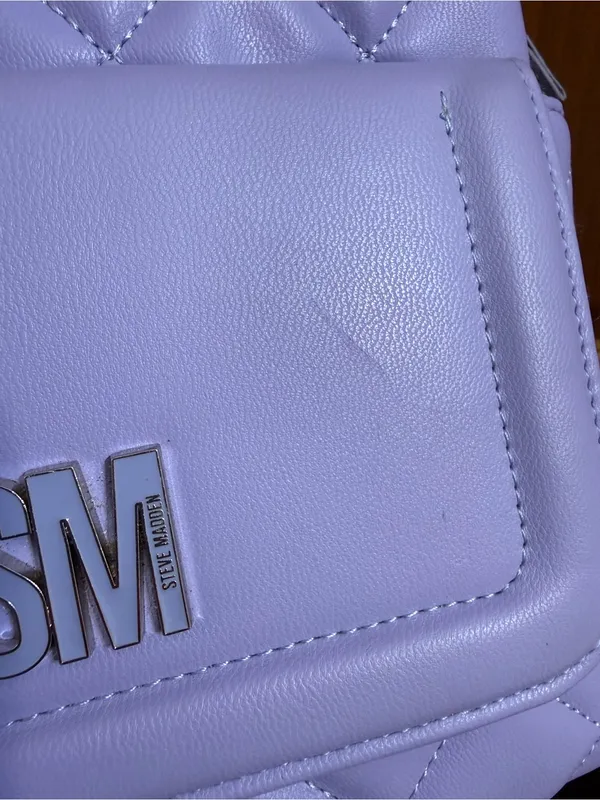 Steve Madden Lavender Quilted Crossbody Bag - Image 2