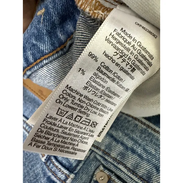 Madewell The Perfect Vintage Straight Jean Denim Distressed Blue‎ Womens Size 29 - Image 7