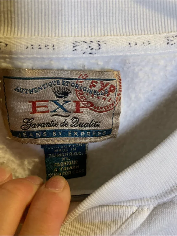 Vintage 1990’s Express Oversized Sweatshirt Size XL - Image 2