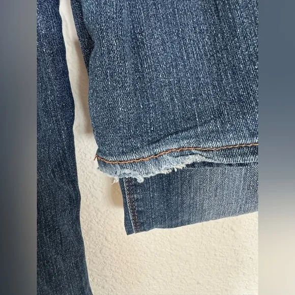 Y2K l.e.i. Style‎ Ashley Low-Rise Flare Jeans Size 9 Regular Distressed Denim - Image 7