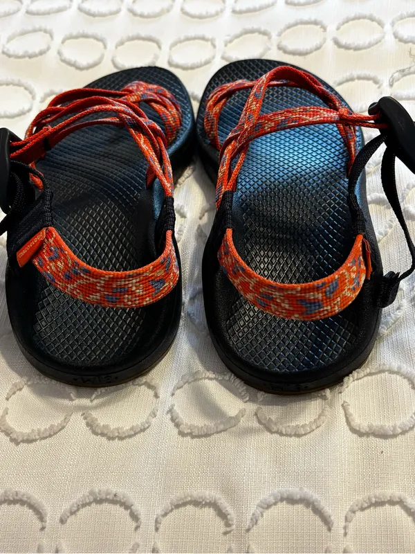 Chacos Z2 X Cloud Sandal in Botanic Spicy Orange size 9 - Image 7