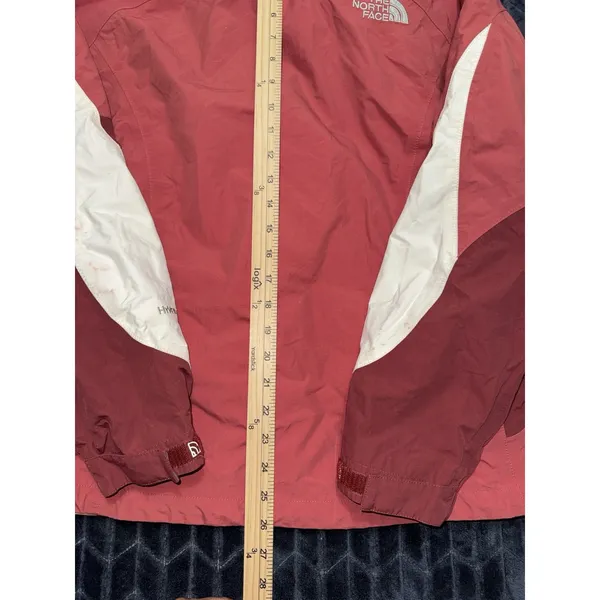 The North Face Women's Jacket Windbreaker Waterproof Lined Pink Hyvent Sz Large - Image 12