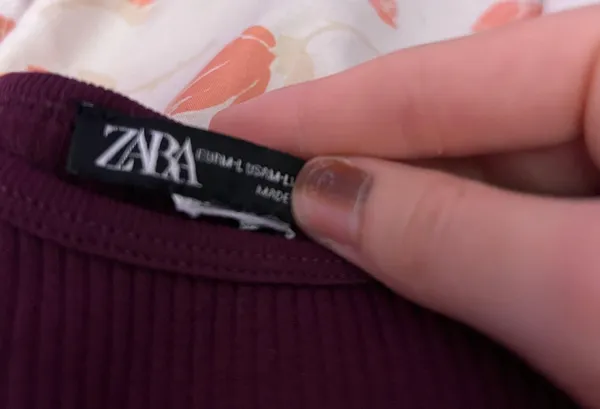 ZARA Maroon Long Sleeve - Image 2