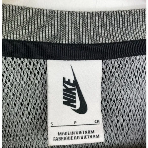 Nike Dress Women SMALL‎ Gray Lab Essential Tech Fleece Tunic Short Sleeve Thick - Image 6
