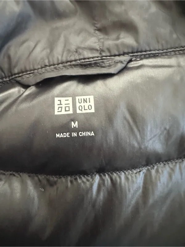 Uniqlo Black Long Quilted Puffer Coat - Image 7