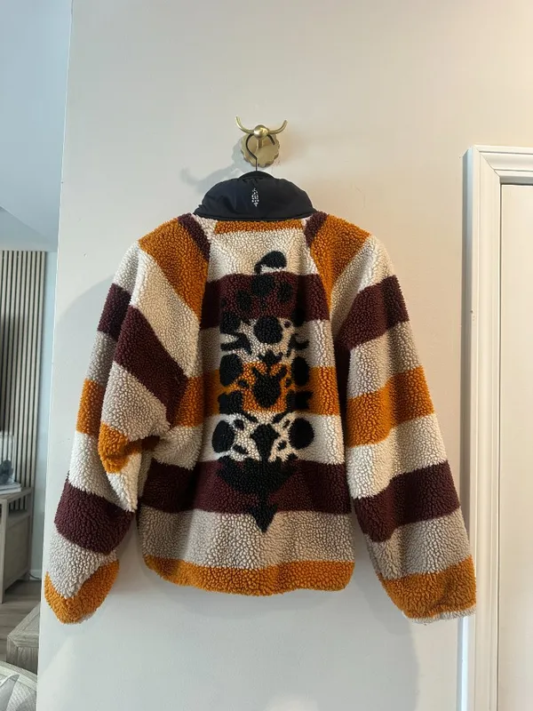 FREE PEOPLE Movement Hit The Slopes Printed Fleece Jacket in Multi Size Medium - Image 5