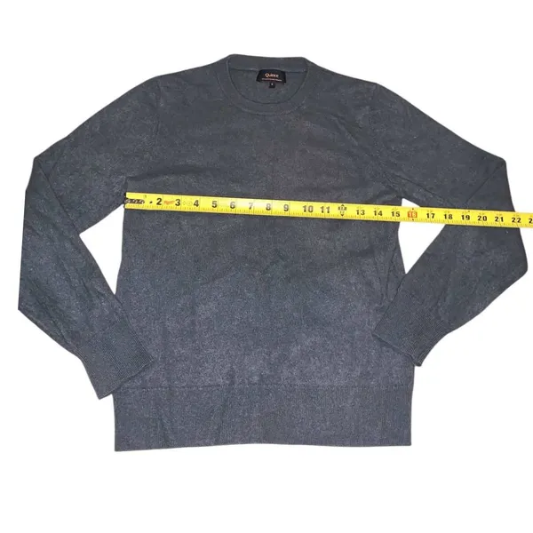 Quince Cashmere Sweater Women Small Gray Crewneck Mongolian Quiet Luxury - Image 5