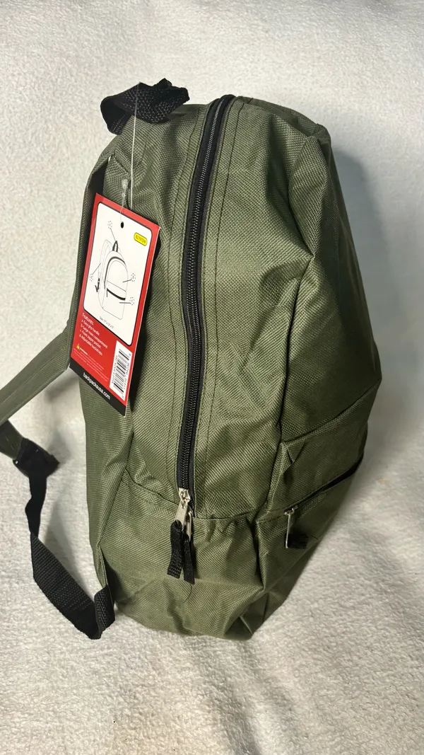 Moda West Military Green School & Travel Back Pack NWT - Image 2