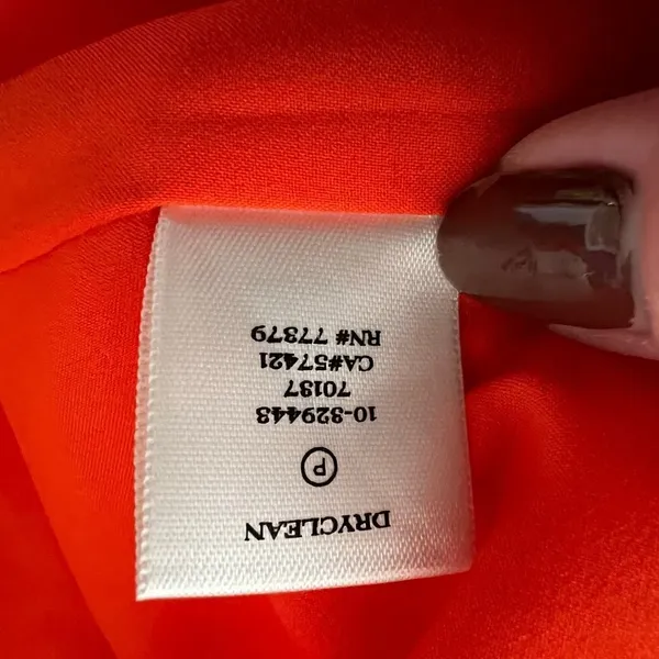 Ann Taylor NWT Women's Orange‎ Mini Dress Size 16 - Image 9