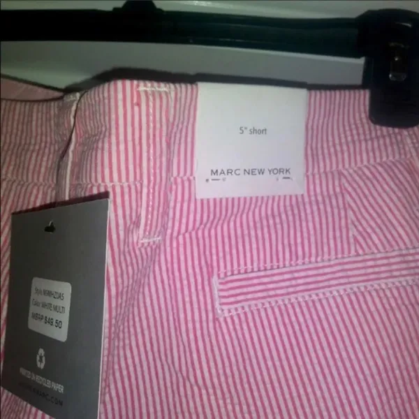 NWT Marc New York red striped 5 inch shorts - Image 5
