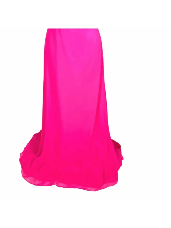 NWT Envious Couture Jeweled One Shoulder Formal Prom Gown 8 Barbiecore Pageant - Image 7