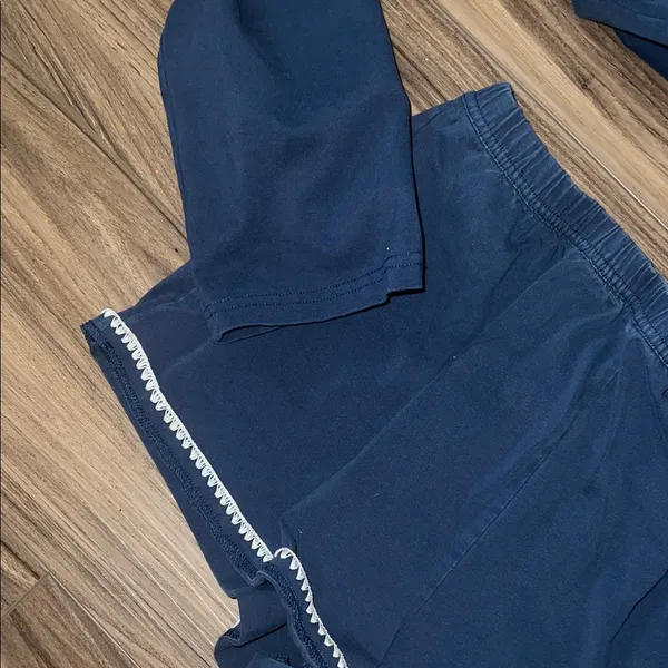 Lulus Get Some Rest Navy Blue Two-Piece Pajama Set - Image 9