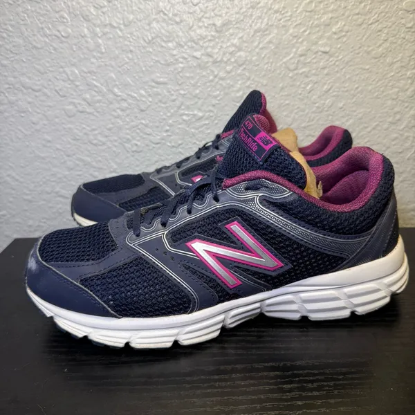 New Balance‎ 470 V1 TechRide Womens Size 9.5 Blue Purple Running Shoes Sneakers - Image 5