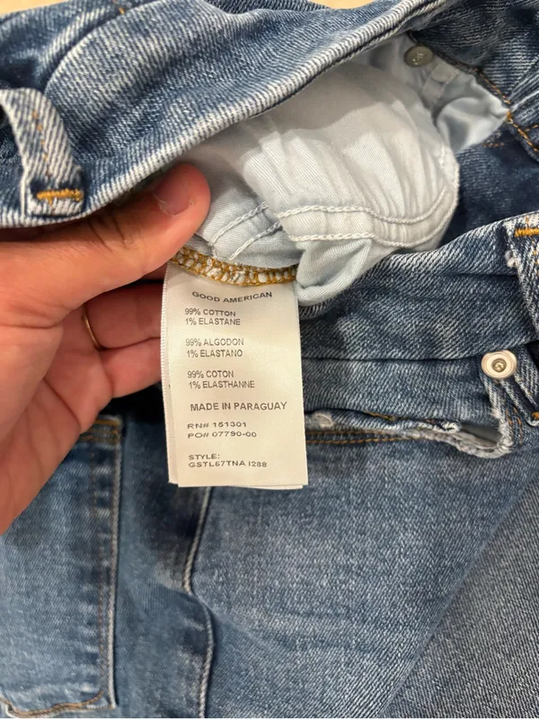 Good American Straight Leg Jeans - Image 4