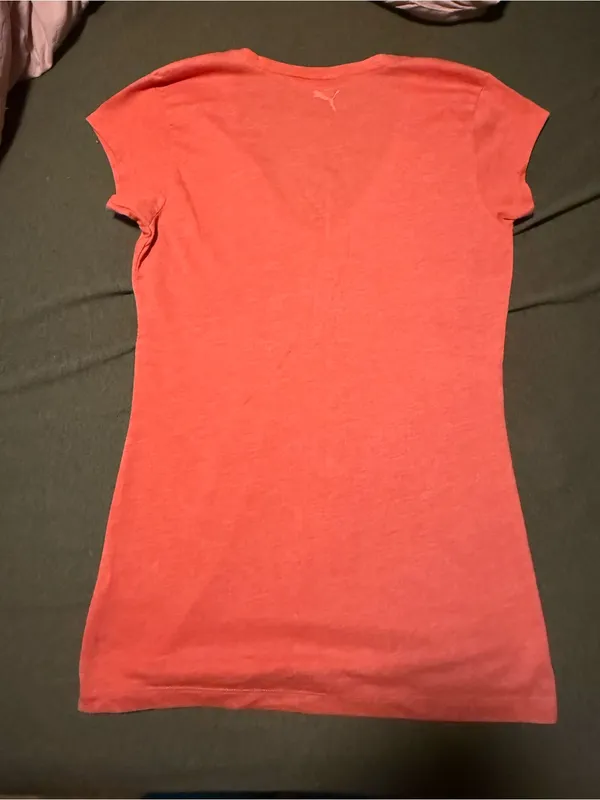 Puma Coral V-Neck Short Sleeve Tee - Image 4