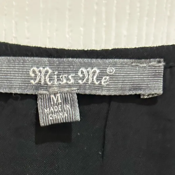 Miss Me Black Dress Boho Shabby Chic Bell Sleeve Embroidery Medium - Image 3