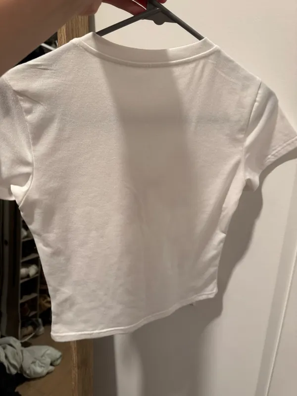 Baby tee bow tee shirt White Size XS - Image 2