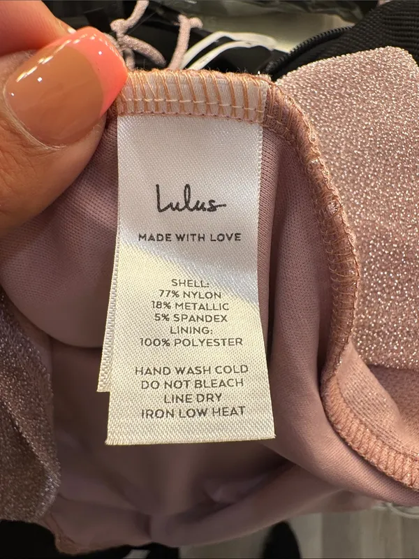 Lulu's Shimmery Light Pink mini dress - Image 12
