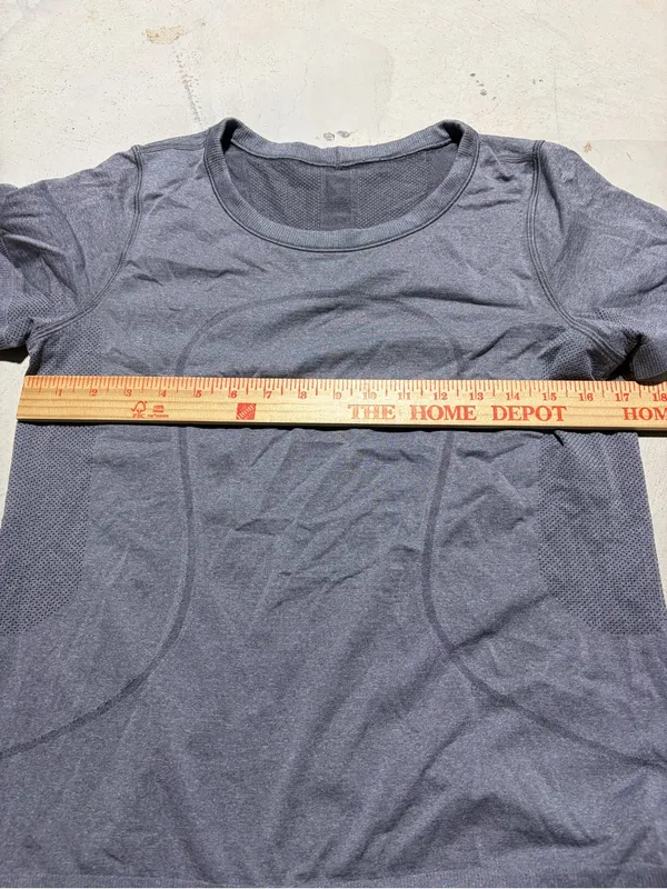 Lululemon Gray Short-Sleeve Active Tee - Image 4