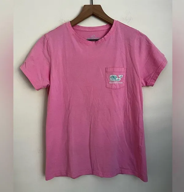 women pink Whale short sleeve tee shirt S - Image 2