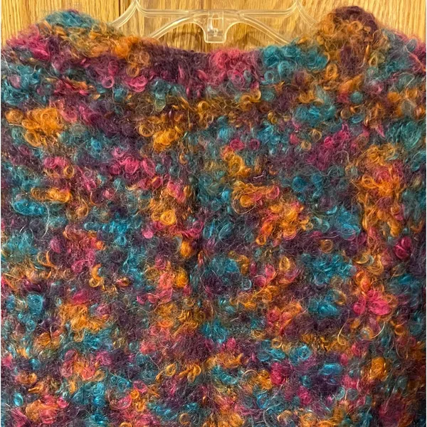 Vintage 1990s Compagnie Internationale Express Handknitted Curly Mohair Sweater‎ - Image 7