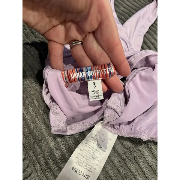 URBAN OUTFITTERS Light Purple Cropped Halter Top - Size Small - Image 6