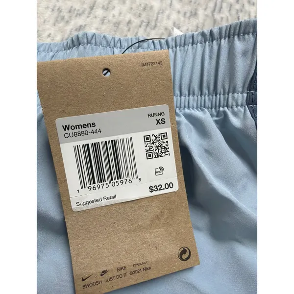 Nike Womens‎ Dri-FIT Tempo Running Shorts Light Blue Navy CU8890-444 XS NWT - Image 4