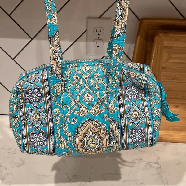 Vera Bradley Totally Turq Rectangular Shoulder bag Y2K bohemian retired pattern - Image 3