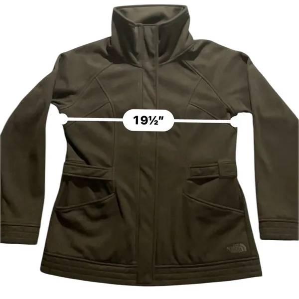The North Face Womens Avery Jacket A8XR Black Full Zip Softshell Fleece Lined - Image 3