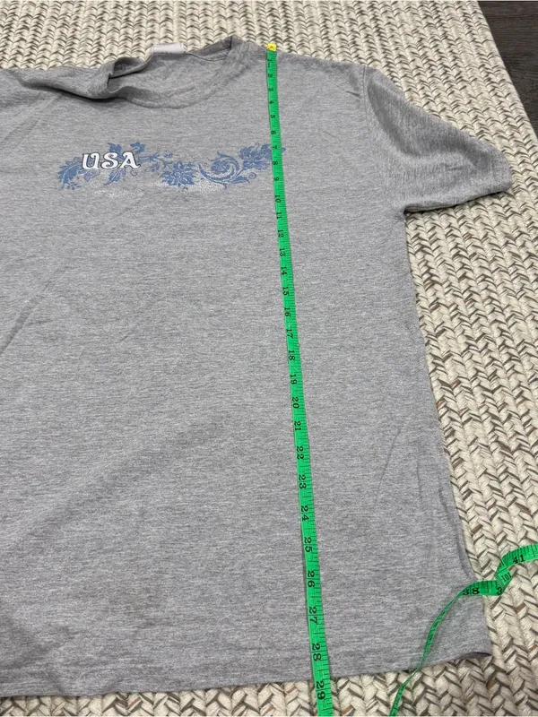 Vintage Grey USA Short Sleeve - Image 7