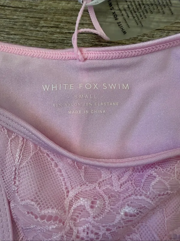NWT White Fox Swim Take Me To Italy Bikini Bottoms Pink Size S - Image 2