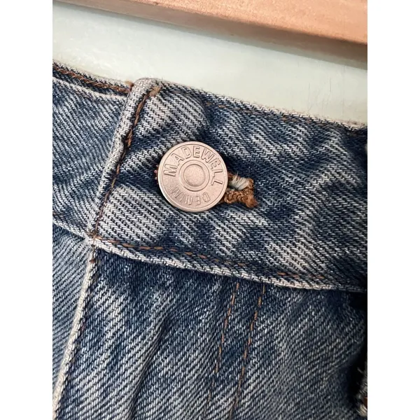 Madewell Shorts Womens Size 28 Blue Distressed Relaxed Short Length‎ Denim - Image 3