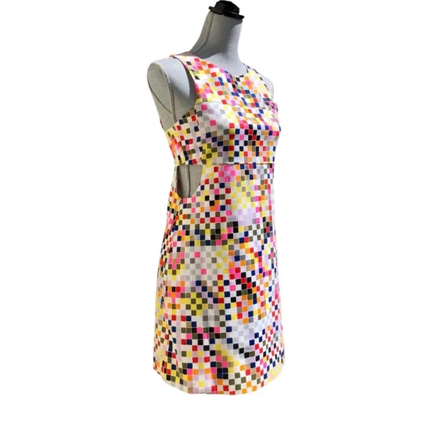 Kate Spade Saturday Colorful Sleeveless Cutout Whimsical Dress 4 - Image 3