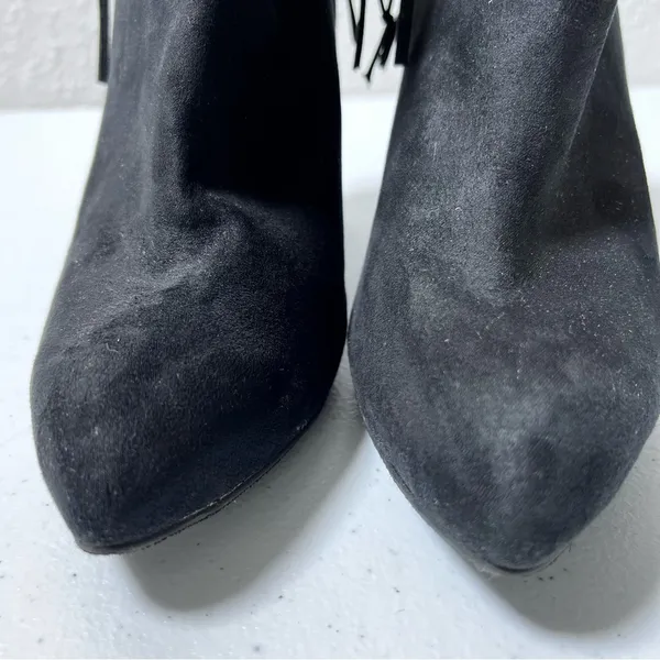 Mossimo Black Faux Leather and Suede Ankle Booties - Image 4
