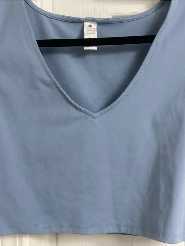 Yogalicious Pale Blue Muscle Tank - Image 4