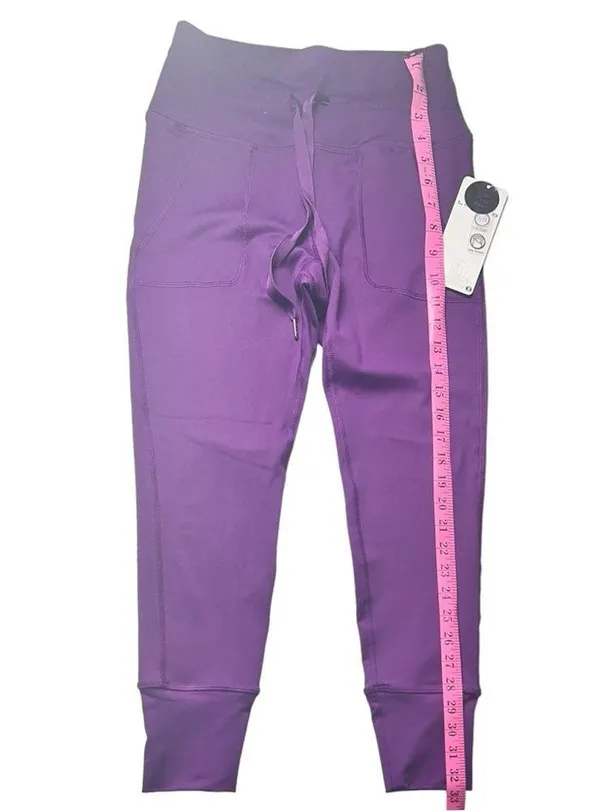 Layer 8 Women's Drawstring Purple Athletic Sporty Workout Joggers Sz XS - Image 8