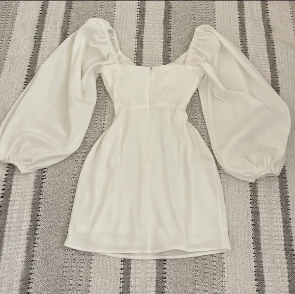 Princess Polly Lillie white corset dress with balloon sleeves - Image 4