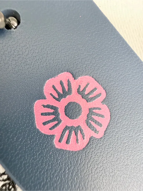 Coach Blue Hangtag With Pink  Stamped - Image 3