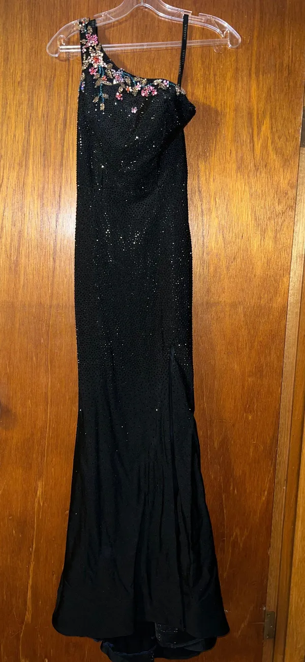 Prom Dress Black Size 00 - Image 2