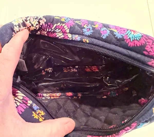 Vera Bradley | Midnight Wildflowers cosmetic case. - Image 11