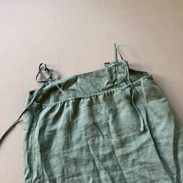 Quince Linen Spaghetti Strap Mini Dress - Image 5