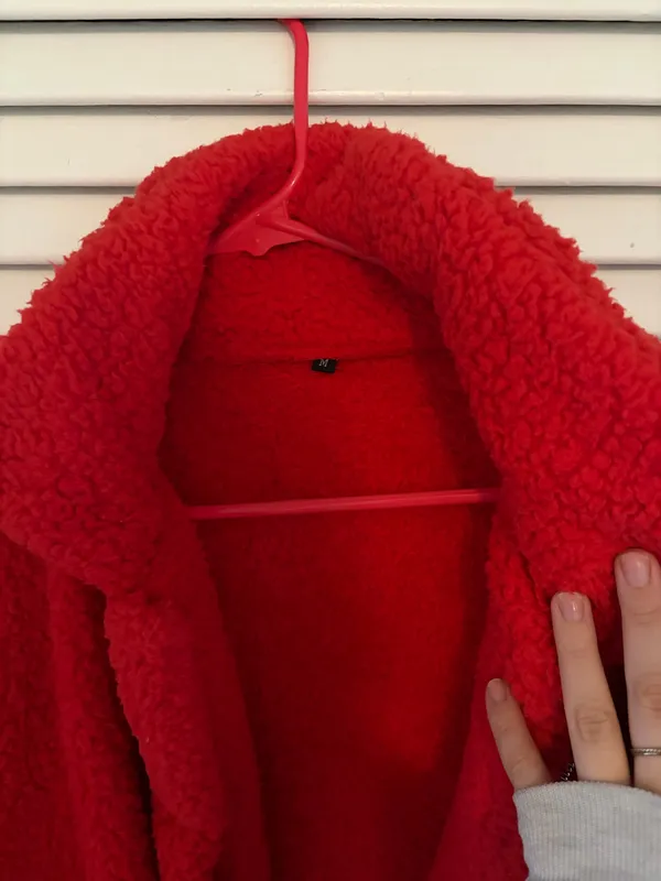 Amazon Red Sherpa Jacket - Image 2