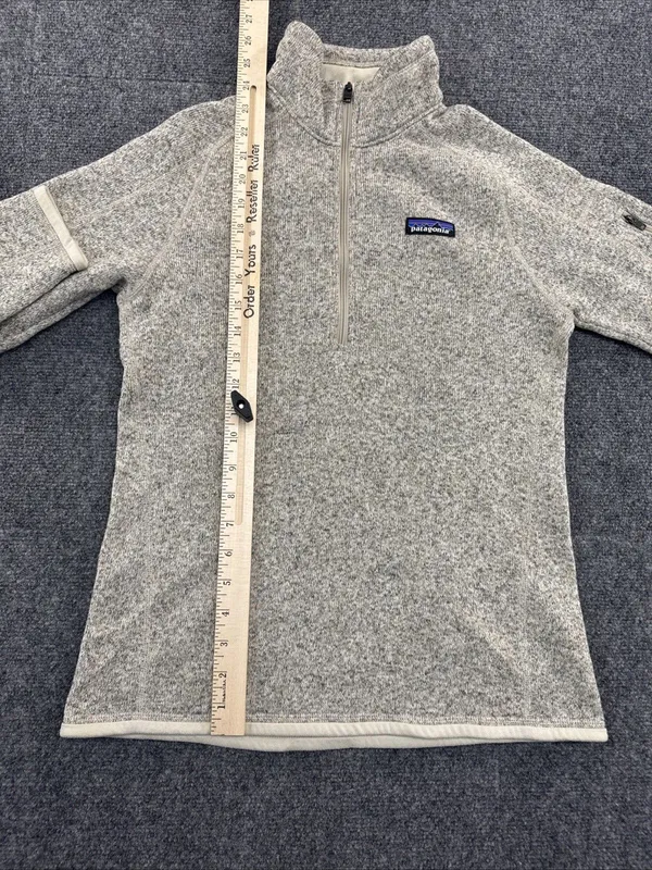 Patagonia Better Sweater 1/4 Zip Women’s S Pelican Gray Fleece Pullover - Image 4