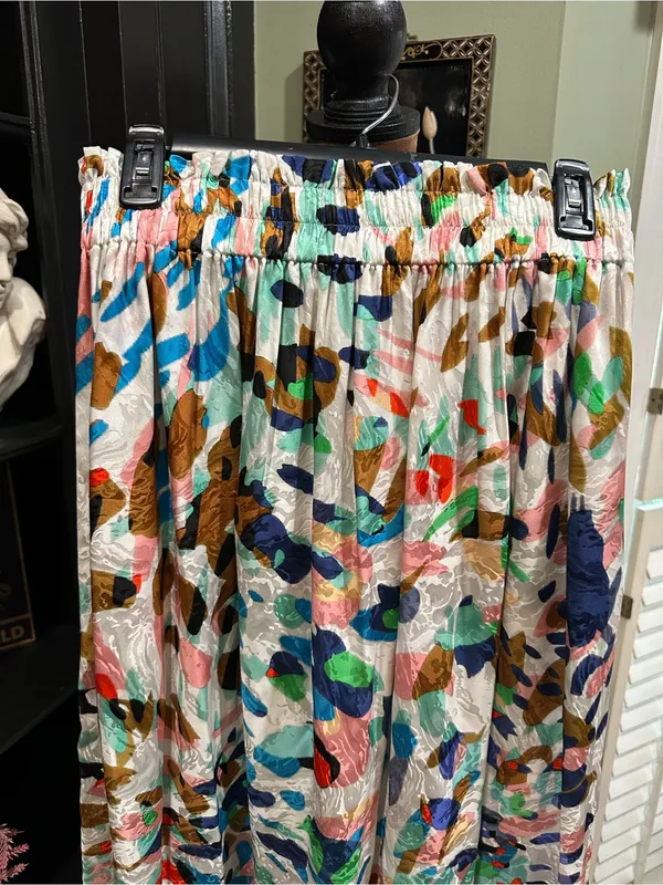 Anthropologie Marie Oliver Abstract Brushstroke Maxi Skirt – Multicolor – Size Small - Image 2