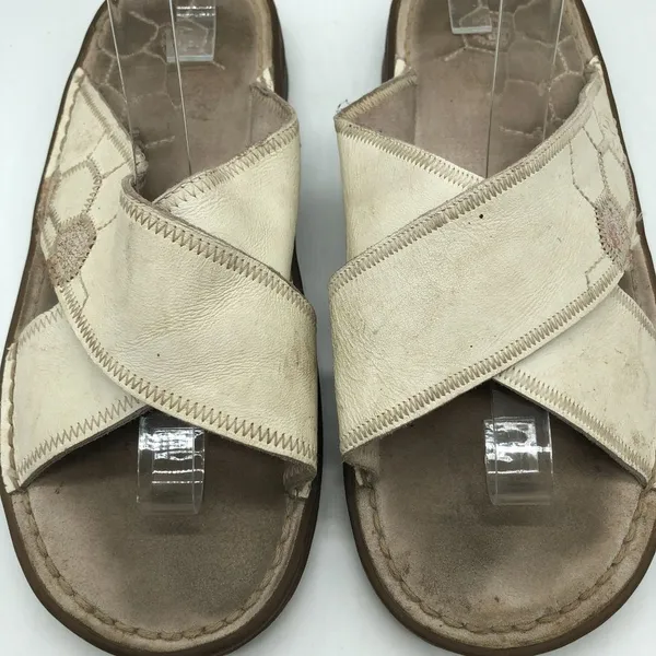 Dr Martens Womens Eden Sandals Slides Leather Ivory US 10 - Image 3