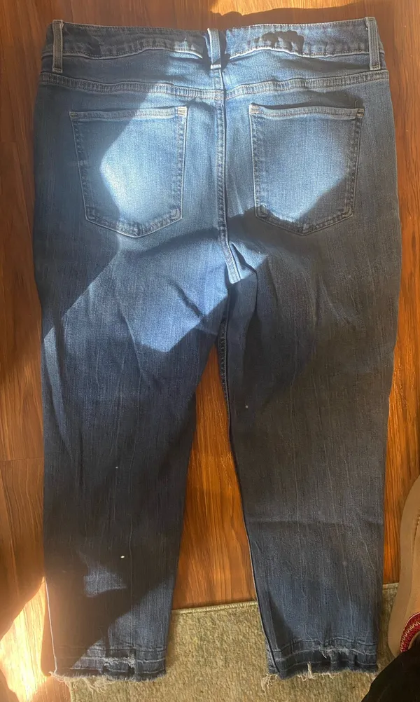Maurice's Ripped Blue Jeans - Image 3