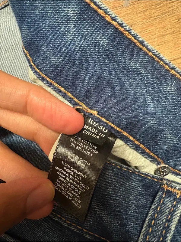 Frye Stevie Straight Leg Cotton Blend Medium Wash Denim Jeans Size 10/30 - Image 4